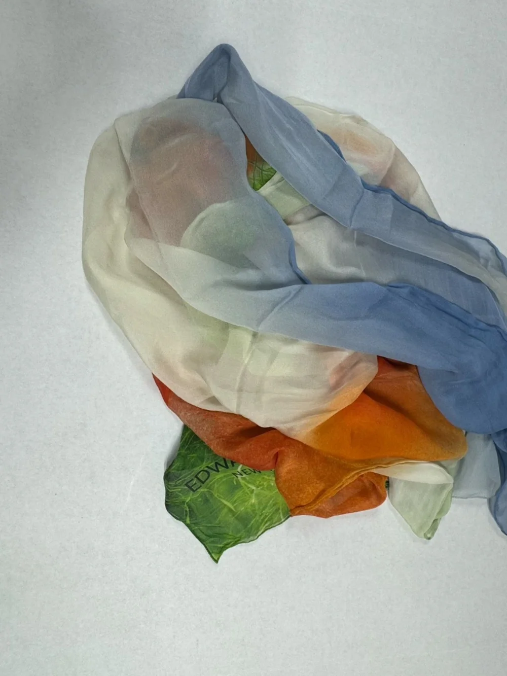 Edward Roth - New York -  Handmade Painted Silk Scarf - 78